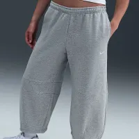 Nike Sportswear Phoenix Fleece жіноча Loose Mid-Rise Barrel Pants колір сірий