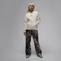 Nike Jordan Brooklyn Fleece жіноча Pullover Толстовка з капюшоном колір сірий