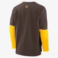 San Diego PaКостюм Authentic Collection Player мужские Nike Dri-FIT MLB Pullover Куртка цвет коричневый