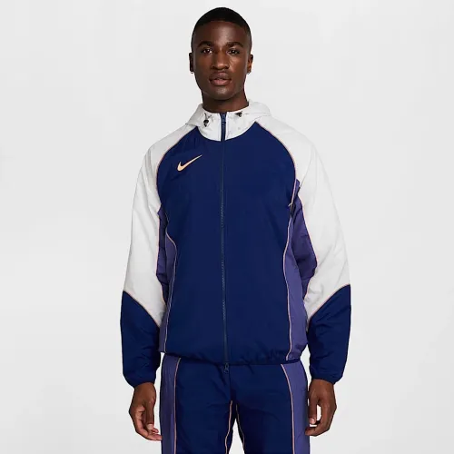 Nike Strike+ мужские Water-Repellent Hooded Soccer Куртка синий