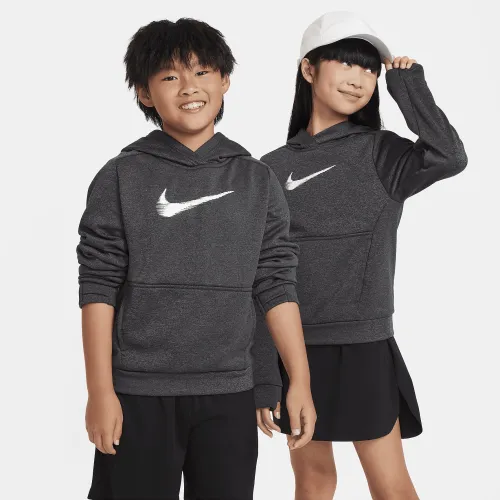Nike Multi+ Big дитячі Therma-FIT Pullover Толстовка з капюшоном колір чорний