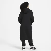 Nike Sportswear Phoenix Fleece женская оверсайз Long Full-Zip Толстовка с капюшоном цвет черный