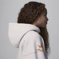 Nike Jordan Deloris Jordan Flowers Big детские Толстовка с капюшоном цвет коричневый