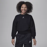 Nike Jordan Icon Play Big дитячі оверсайз Crew колір чорний