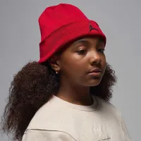 Nike Jordan Dri-FIT Big дитячі Beanie колір червоний
