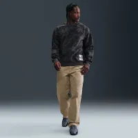 Nike Solo Swoosh чоловічі Fleece Crew колір коричневий