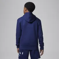 Nike Jordan MJ Brooklyn Big детские Fleece Pullover Толстовка с капюшоном синий