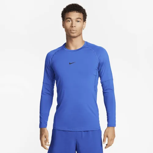 Nike Pro чоловічі Dri-FIT Slim Long-Sleeve Fitness Top блакитний