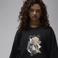 Nike Jordan жіноча оверсайз Graphic футболка колір чорний