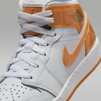 Nike Air Jordan 1 Mid SE Big дитячі Кросівки колір сірий