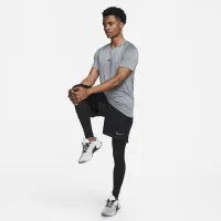 Nike Pro чоловічі Dri-FIT Slim Short-Sleeve Top колір сірий