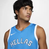 Giannis Antetokounmpo Greece Limited Road чоловічі Nike баскетбольні Replica Jersey блакитний