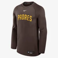 San Diego PaКостюм Authentic Collection Game Time мужские Nike Dri-FIT MLB Pullover Crew цвет коричневый