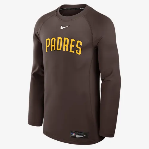 San Diego PaКостюм Authentic Collection Game Time мужские Nike Dri-FIT MLB Pullover Crew цвет коричневый