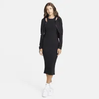 Nike Sportswear Chill Rib женская Slim Sleeveless Midi Костюм цвет черный