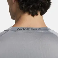 Nike Pro мужские Dri-FIT Tight Long-Sleeve Fitness Top цвет серый