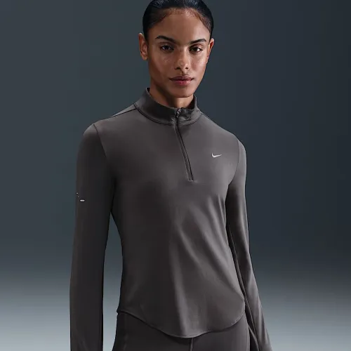 Nike Swift жіноча Dri-FIT UV 1/4-Zip Running Top колір сірий