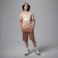 Nike Jordan Big детские Elevate Wash футболка цвет коричневый