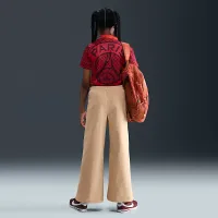 Nike Sportswear Big детские (Girls') Woven Wide-Leg Pants цвет коричневый