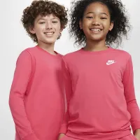 Nike Sportswear Big дитячі Long-Sleeve футболка Pink