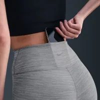 Nike One жіноча З високою талією Capri лосіни колір сірий