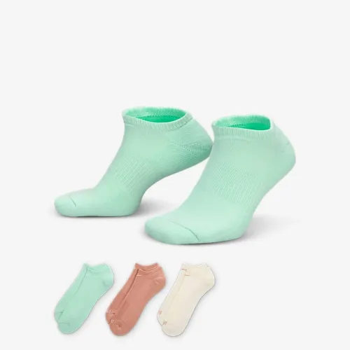 Nike Everyday Plus Cushion тренировочные No-Show носки (3 пары) многоцветный