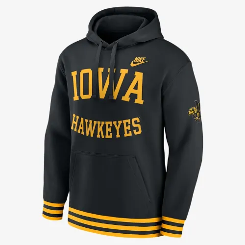 Iowa Hawkeyes Legacy Retro Men’s Nike College Pullover Толстовка з капюшоном колір чорний