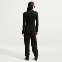 Nike Sportswear женская Tight Long-Sleeve Ribbed футболка цвет черный