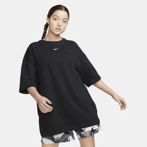 Nike Sportswear Essential жіноча оверсайз футболка колір чорний
