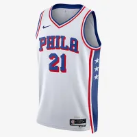 Joel Embiid Philadelphia 76ers 2023/24 Association Edition мужские Nike Dri-FIT NBA Swingman Jersey цвет белый