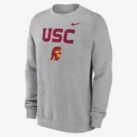 USC Trojans Primetime Primary Stack чоловічі Nike College Pullover Crew колір сірий