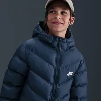 Nike Sportswear All Day Play Big дитячі Therma-FIT Loose-Fit Puffer Куртка блакитний