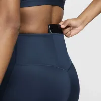 Nike Go женская Firm-Support С высокой Талией 7/8 лосины с карманамисиний