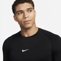 Nike Pro чоловічі Dri-FIT Slim Long-Sleeve Fitness Top колір чорний