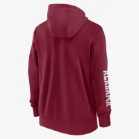 Alabama Crimson Tide Sideline Team Issue мужские Nike College Full-Zip Толстовка с капюшоном цвет красный