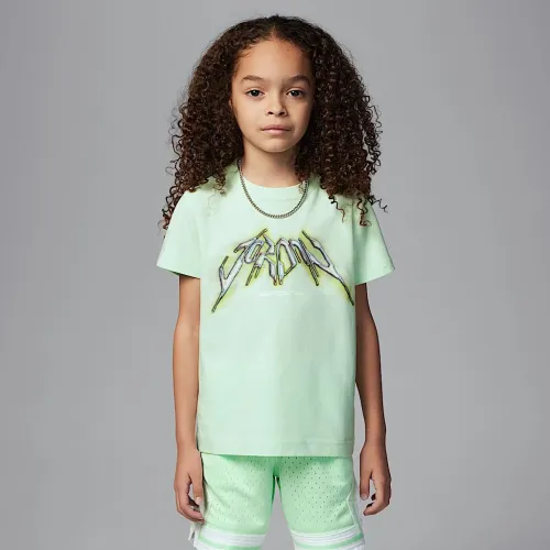 Nike Jordan Dri-FIT Little детские Sports Graphic футболка цвет зеленый