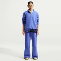 Nike Sportswear Phoenix Fleece женская оверсайз 1/4-Zip Long свитшот синий