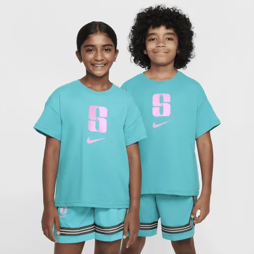 Nike Sabrina Big дитячі Dri-FIT футболка колір зелений