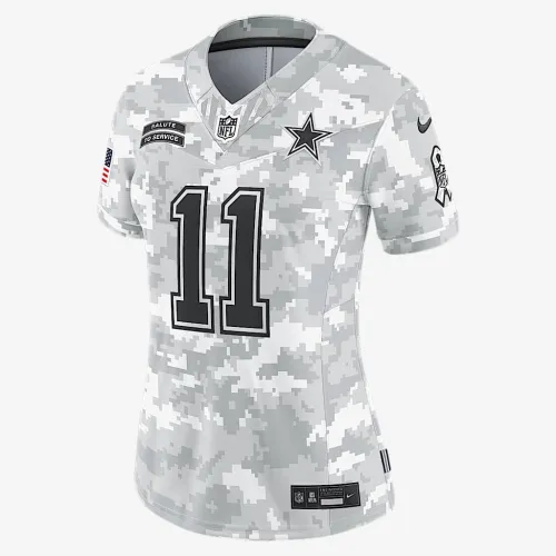 Micah Parsons Dallas Cowboys Salute to Service Women’s Nike Dri-FIT NFL Limited Jersey цвет белый