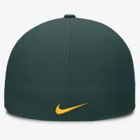Athletics True мужские Nike Dri-FIT MLB Fitted Hat цвет зеленый