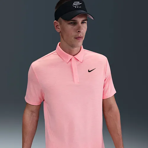 Nike Tour чоловічі Dri-FIT Jacquard для гольфу Polo Pink