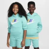 Nike Sportswear Club Fleece Big детские Толстовка с капюшоном цвет зеленый