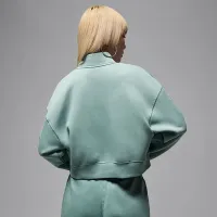 Nike Jordan Brooklyn Fleece жіноча 1/4-Zip Top колір зелений