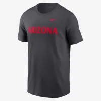 Arizona Wildcats Primetime Wordmark мужские Nike College футболка цвет серый