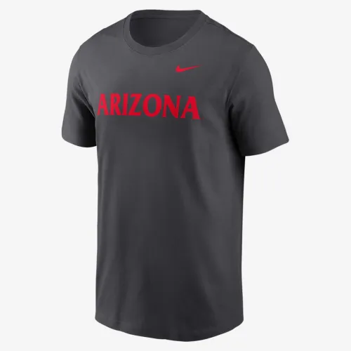 Arizona Wildcats Primetime Wordmark мужские Nike College футболка цвет серый