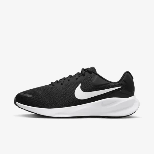 Nike Revolution 7 мужские Road Running Кроссовки (Extra Wide) цвет черный