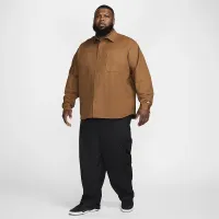 Nike SB Long-Sleeve Woven Skate Top колір коричневий