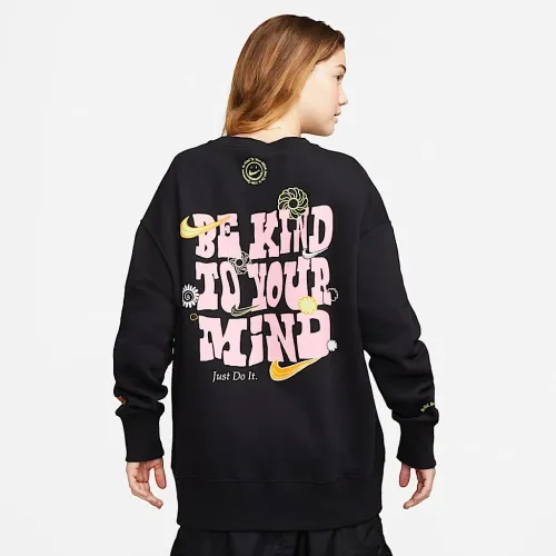 Nike Sportswear Phoenix Fleece женская оверсайз свитшот цвет черный