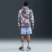 Nike Ja мужские Club Fleece Pullover Толстовка с капюшоном цвет серый