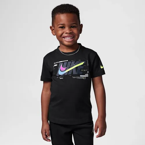 Nike Toddler синийprint футболка цвет черный